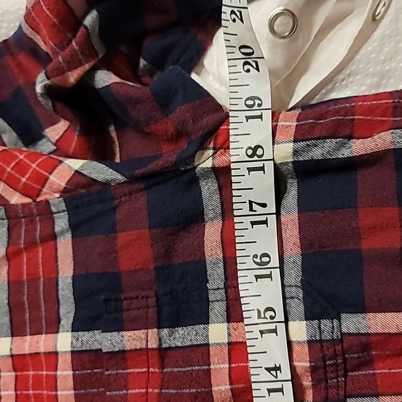 EDDIE BAUER 100% COTTON LINED BUTTON UP HOODIE JACKET SHIRT 3 POCKETS WOMENS SM - Picture 10 of 13